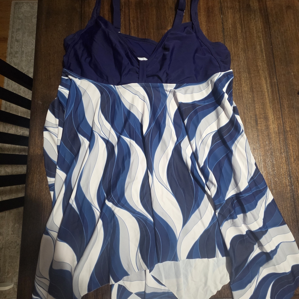 Womens Plus Tankini Swimset